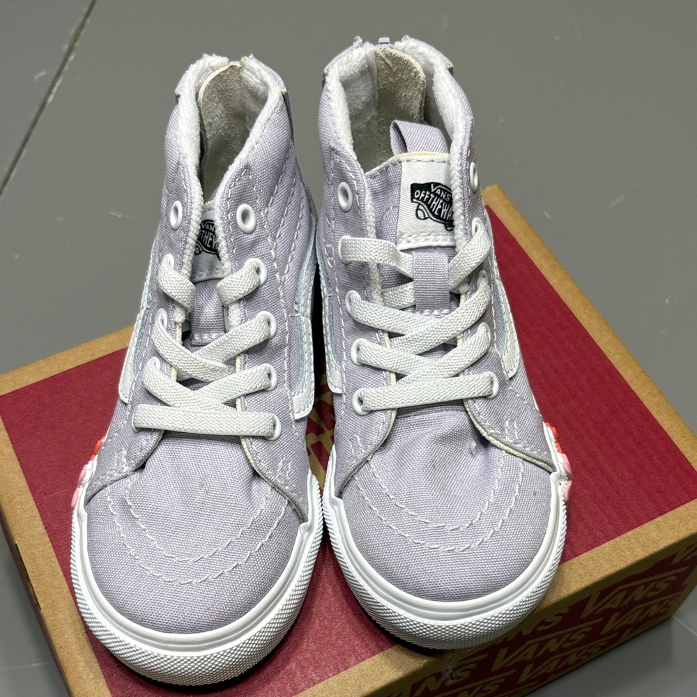 Vans Kids High-Top Sneakers - Light Gray